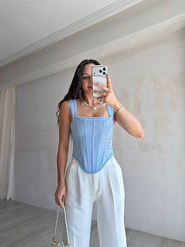 ADREY Korse Bluz 8949 - Bebe Mavisi - 2
