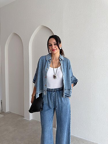 ANNA Denim Takım 3750 - Mavi - 2