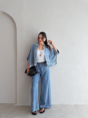 ANNA Denim Takım 3750 - Mavi - 1