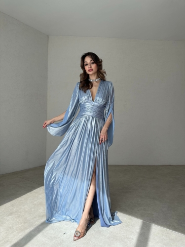 ARİA Maxi Elbise 8548 - Bebe Mavisi - 5