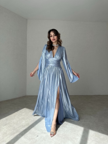 ARİA Maxi Elbise 8548 - Bebe Mavisi - 6