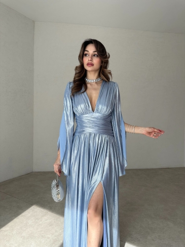 ARİA Maxi Elbise 8548 - Bebe Mavisi - 2