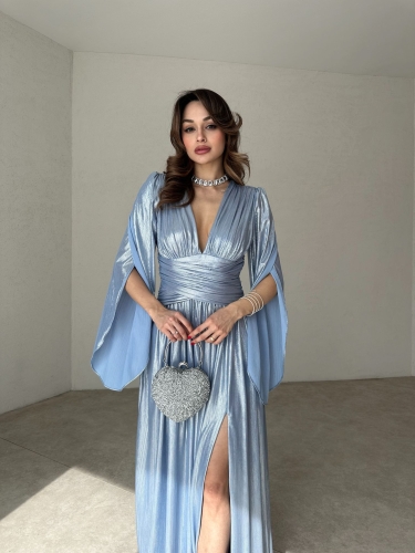 ARİA Maxi Elbise 8548 - Bebe Mavisi - 8