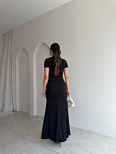 BARONY Maxi Elbise 3713 - Siyah - 3