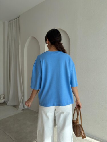 BASEL T-Shirt 8999 - Mavi - Mooi Butik (1)