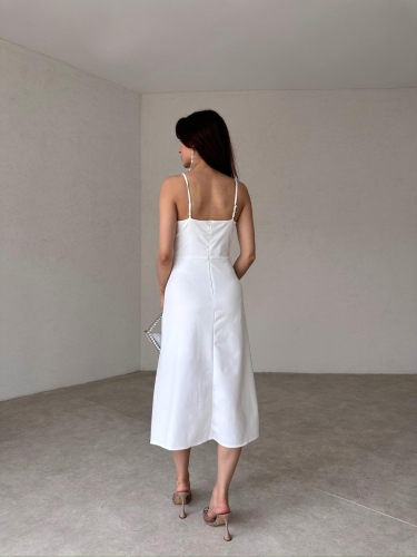 BELASCO Midi Elbise 9050 - Beyaz - 3