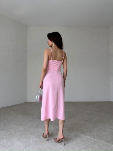 BELASCO Midi Elbise 9050 - Pembe - 3
