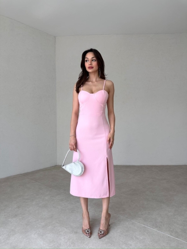 BELASCO Midi Elbise 9050 - Pembe - 2