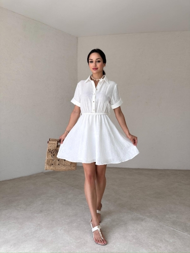 BELİZE Mini Elbise 4532 - Beyaz · 2