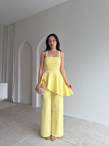 BRANDS Takım 7485 - Sarı - Mooi Butik