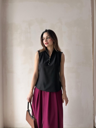 BRİTİSH Bluz 5084 - Siyah 