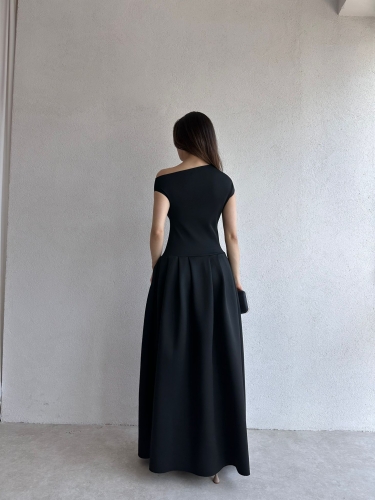 CARRİLLO Maxi Elbise 7808 - Siyah - 3