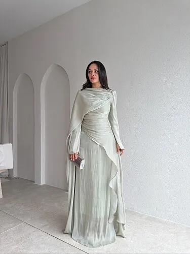 CHERRY Maxi Elbise 4304 - Mint 