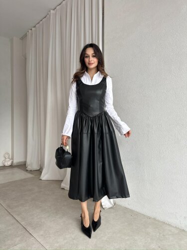 CİTY Elbise 8546 - Siyah