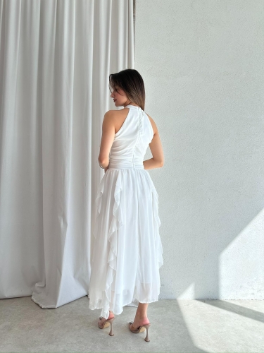 DALİA Maxi Elbise 8561 - Beyaz - 3