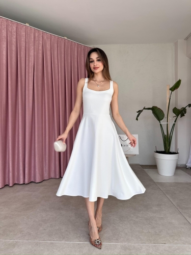 DANDELİON Midi Elbise 5320 - Beyaz - 1