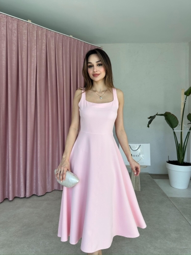 DANDELİON Midi Elbise 5320 - Pembe 