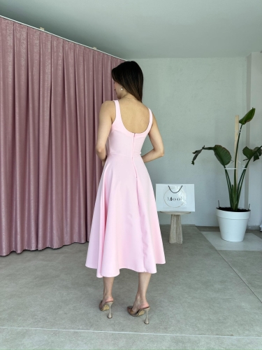 DANDELİON Midi Elbise 5320 - Pembe - 3