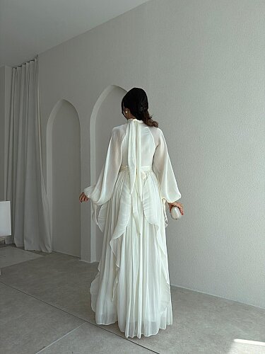 DELENA Elbise 8566 - Beyaz - 3