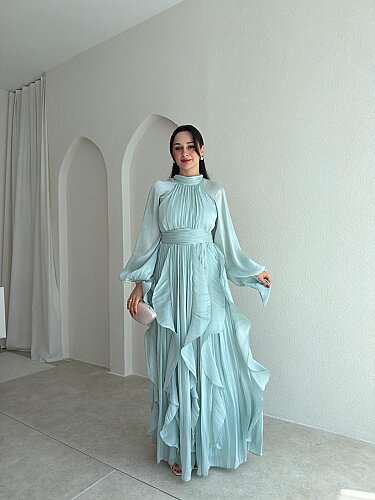 DELENA Elbise 8566 - Mint 