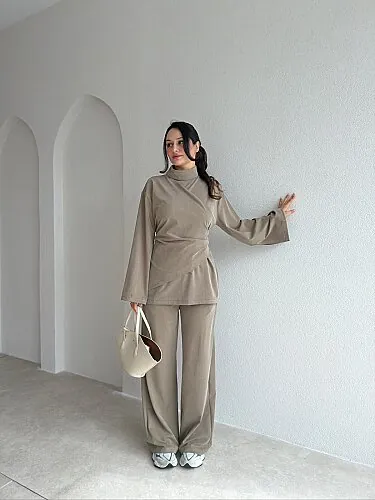 DESİRE Takım 4354 - Haki - Mooi Butik