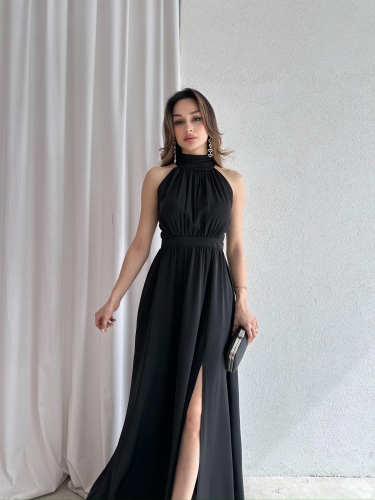 DİDEROT Maxi Elbise 9045 - Siyah - 1