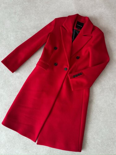 DOLCE Kaşe Kaban 8749 - Kırmızı - 6