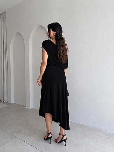 EDEL Midi Elbise 4103 - Siyah - 3