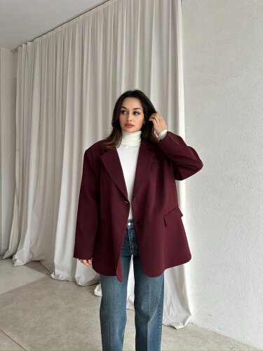ELLA Ceket 6730 - Bordo