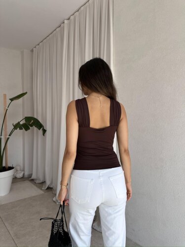 ENJOY Bluz 8139 - Acı Kahve - 2