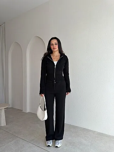 ESCAPE Triko Takım 8606 - Siyah - Mooi Butik