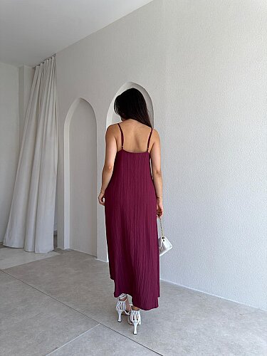 FAYRE Midi Elbise 3758 - Bordo - 3