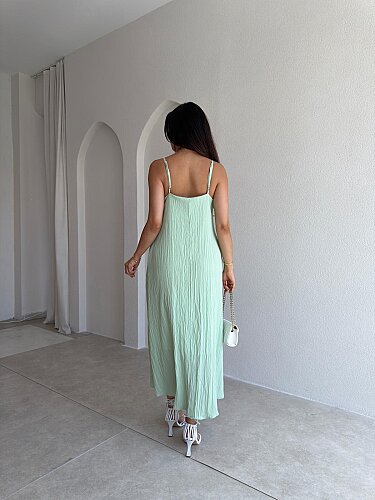 FAYRE Midi Elbise 3758 - Mint - 3