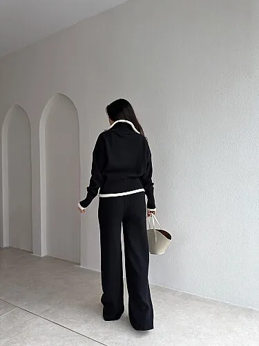 FELİZ Triko Takım 4372 - Siyah - 3