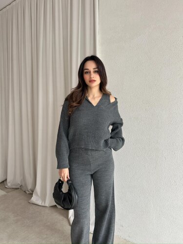 FODEN Triko Takım 8793 - Gri - 1
