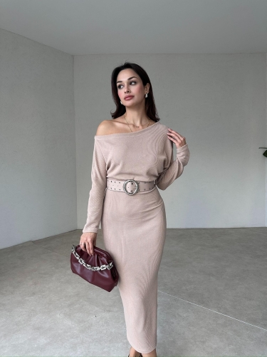 FORİSA Midi Elbise 5898 - Krem - 1