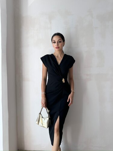FOSTER Midi Elbise 8275 - Siyah - 1