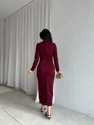 FOWLER Elbise 1422 - Bordo - 2