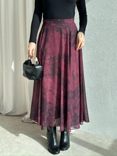 GAİA Etek 1056 - Bordo - 3
