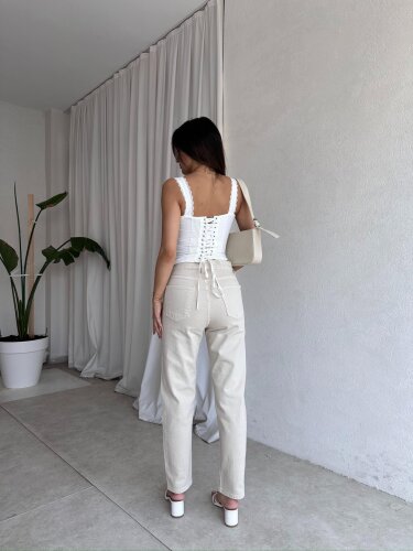 GERARD Pantolon 5674 - Krem - 4