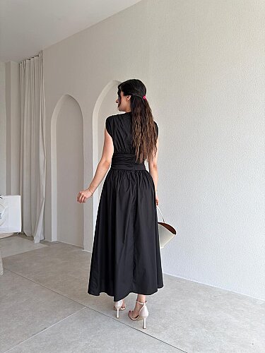 GOAT Midi Elbise 5512 - Siyah - 3