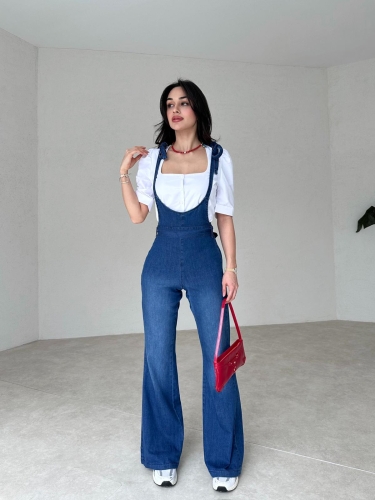 Gömlekli MOENA Denim Tulum 3765 - 2