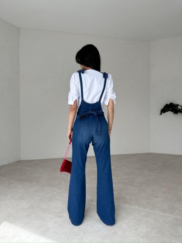 Gömlekli MOENA Denim Tulum 3765 - 4