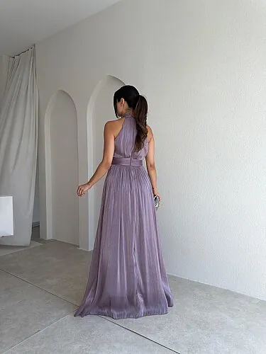 GRADYAN Maxi Elbise 6539 - Lila - 4