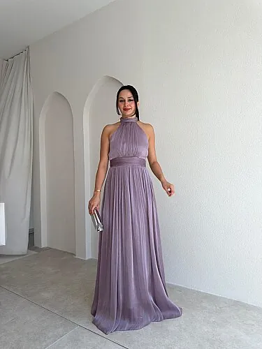 GRADYAN Maxi Elbise 6539 - Lila - Mooi Butik