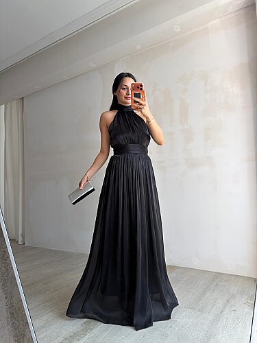 GRADYAN Maxi Elbise 6539 - Siyah - 3