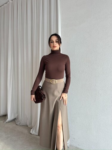 GRETA Midi Etek 8697 - Vizon - 1