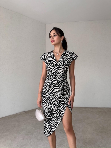 GUSTO Mini Elbise 3723 - Siyah - 2