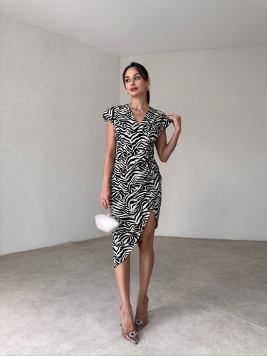 GUSTO Mini Elbise 3723 - Yeşil