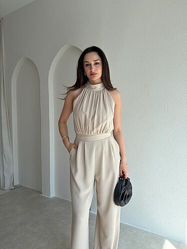 Halter Yaka CROFT Tulum 3361 - Krem - 2